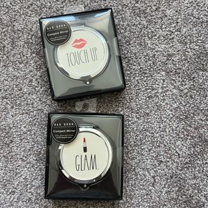 Rae Dunn makeup mirror travel size
Pack of 2! 

NEW!!
